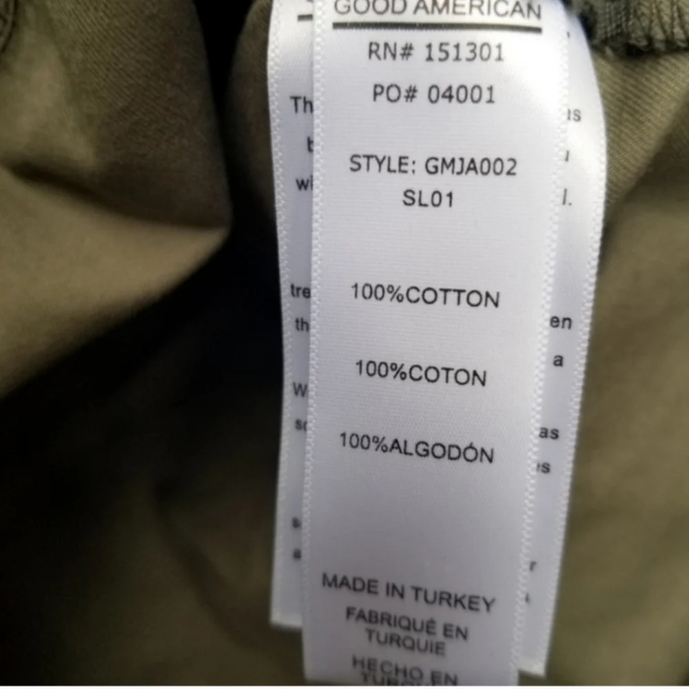 NWT Good American Leopard Print Utility Jacket